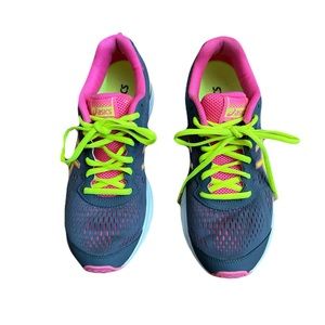 Asics Gel-Storm 2 Athletic Lace Up Running Shoe T479N Gray Pink Womens Size 8